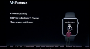 Apple Watch watchOS Parkinson monitoring