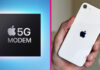 5G modem iPhone SE