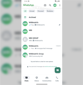 WhatsApp redizajn používateľského rozhrania