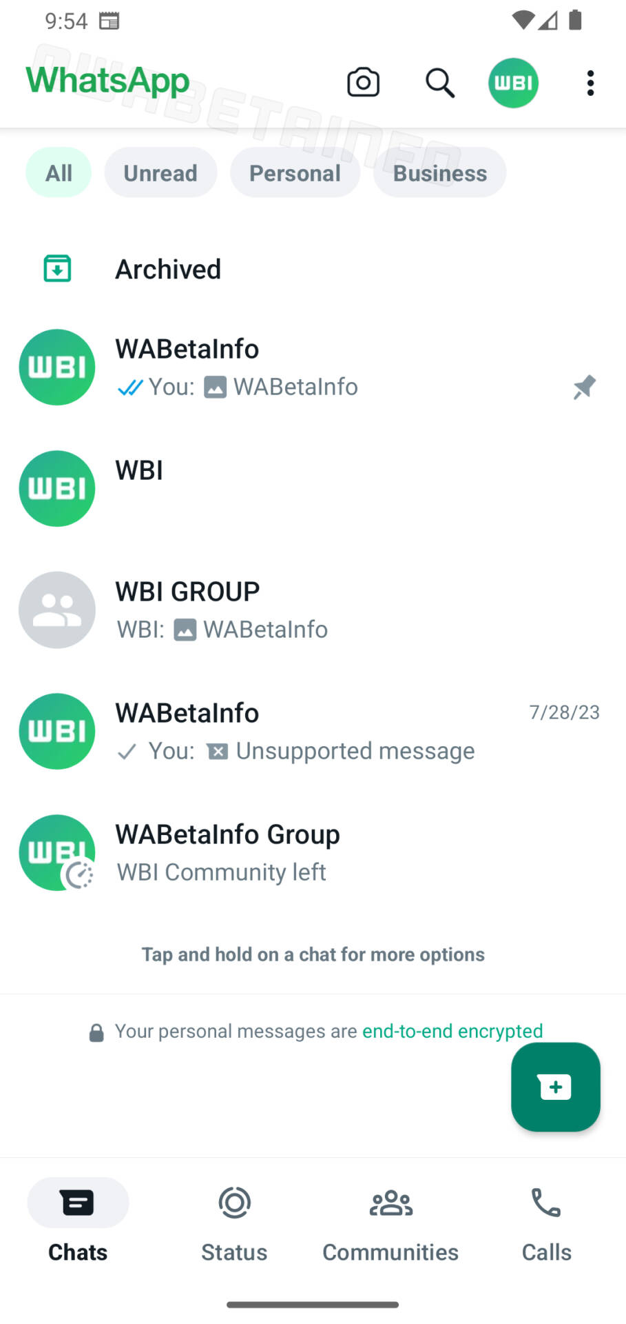 nové používateľské rozhranie WhatsApp