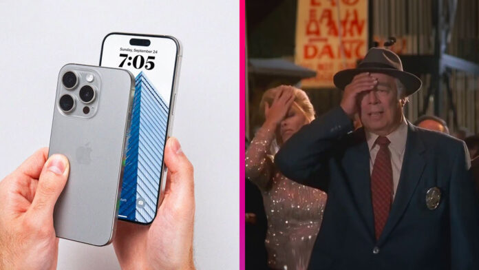 iPhone 15 Pro Max facepalm iPhone 15 Pro Max facepalm