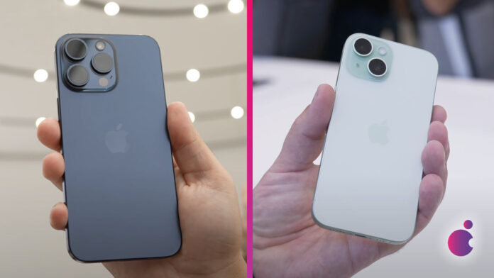 iPhone 15 a iPhone 15 Pro