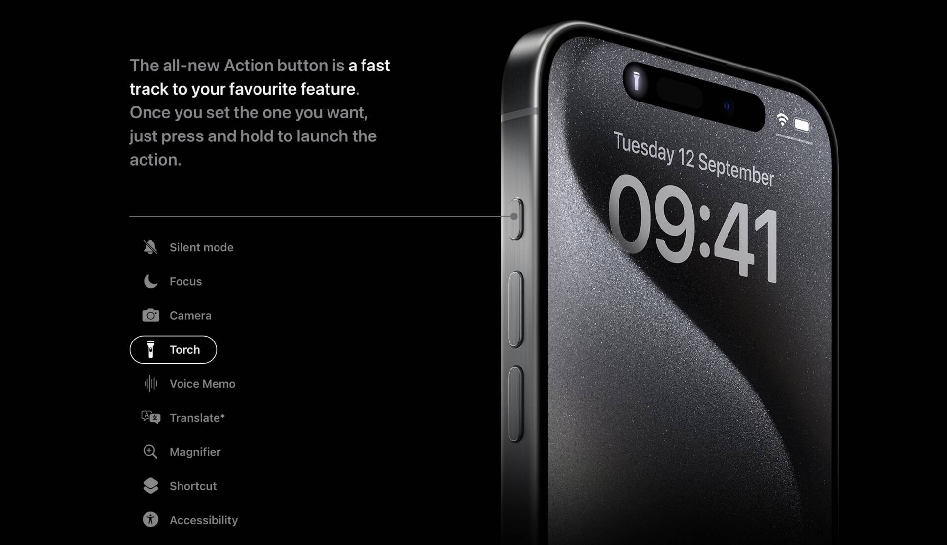Action Button pre iPhone 15 Pro