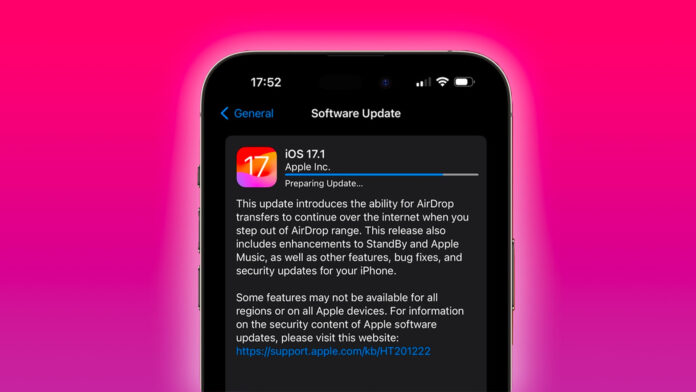 ios 17.1 ios 17.1