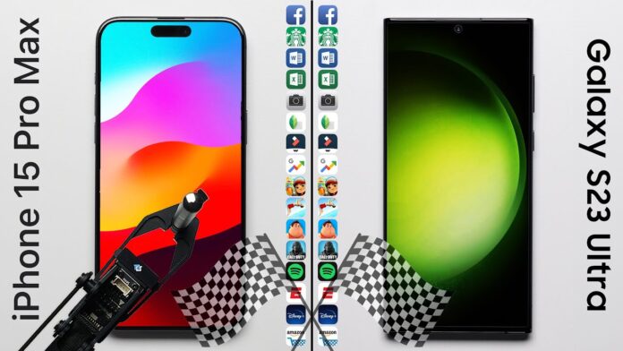 iPhone 15 Pro Max vs Samsung Galaxy S23 Ultra v teste rýchlosti: Kto bude víťazom? iPhone 15 Pro Max vs Samsung Galaxy S23 Ultra v teste rýchlosti: Kto bude víťazom?