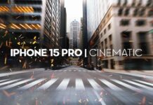 iPhone 15 Pro cinematic