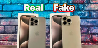 originál vs fake iphone
