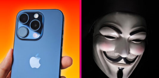 iPhone a anonymous