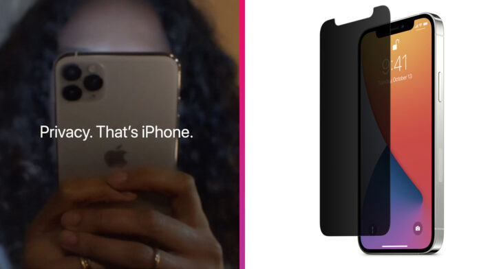 iPhone súkromné sklo iPhone súkromné sklo