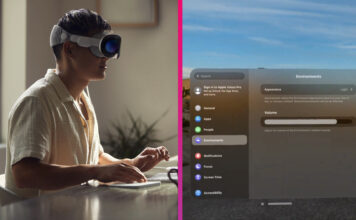 Apple Vision Pro prostredie