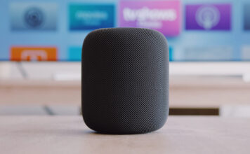 HomePod v čiernej farbe