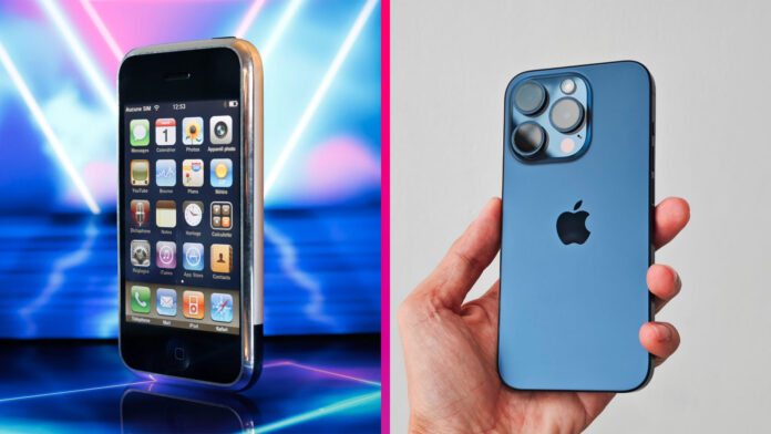 iPhone 2G a iPhone 15 Pro
