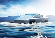 Tesla CyberTruck voda