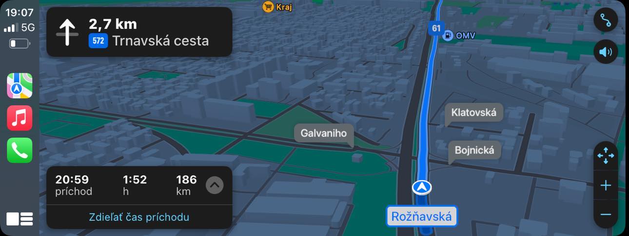 Apple Mapy CarPlay