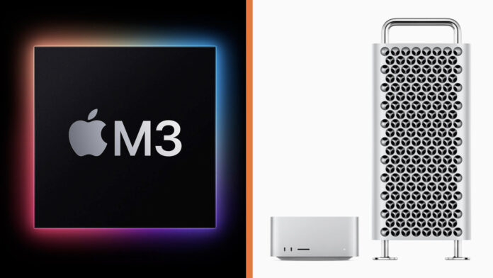 Mac pro a Mac Studio s čipom Apple Silicon M3