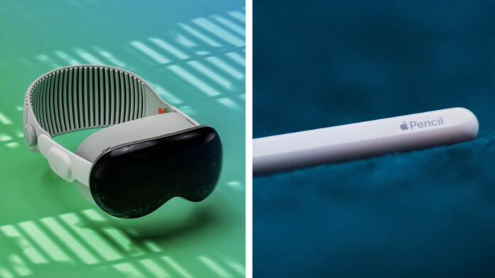 Apple Vision Pro a Apple Pencil