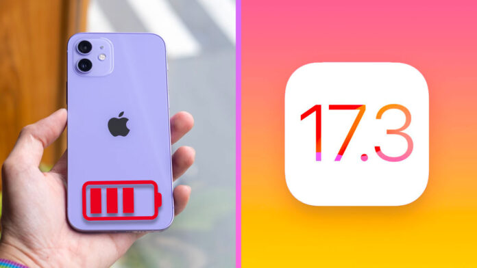 iPhone výdrž batérie ioS 17.3