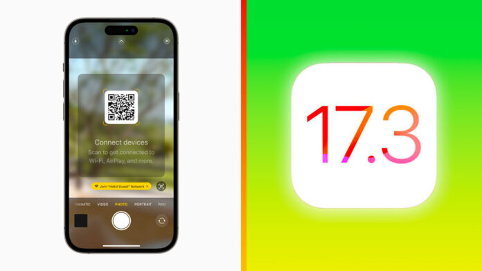 iOS 17.3 hotelová AirPlay