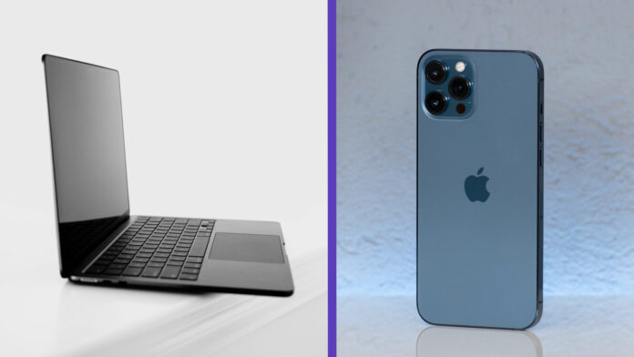 iPhone 12 MacBook Air