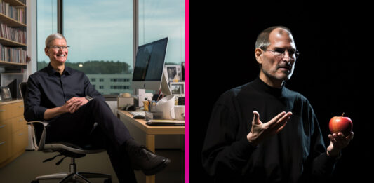 Tim Cook a Steve Jobs
