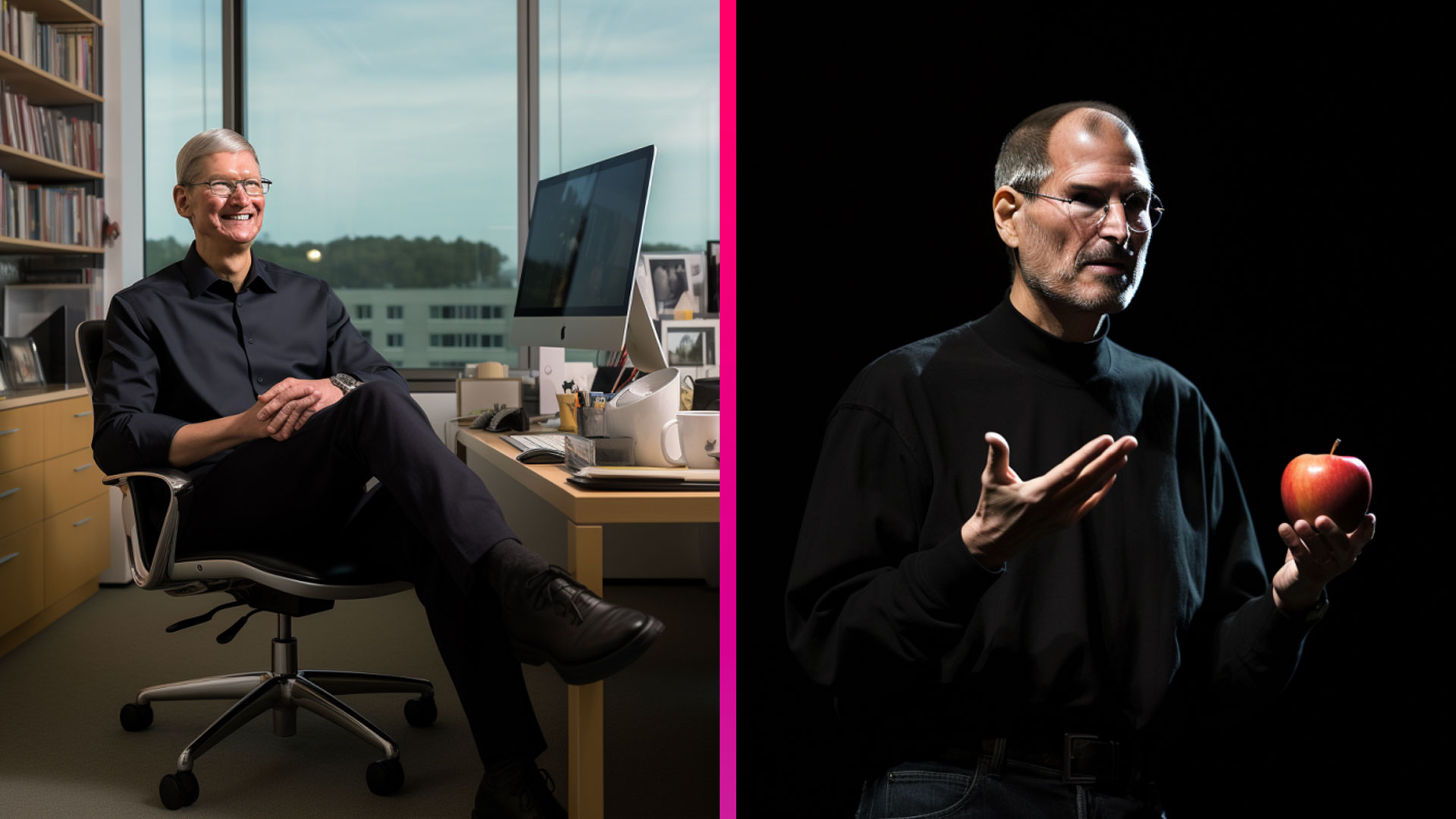 Tim Cook a Steve Jobs