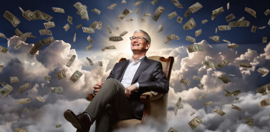 Tim Cook peniaze padajú z neba