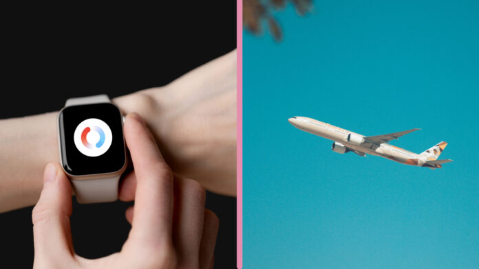 Apple Watch lietadlo