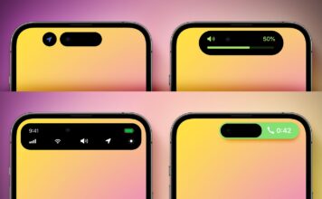 Koncept pre Dynamic Island na iPhone