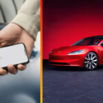 Tesla Model 3 odomykanie iPhonov