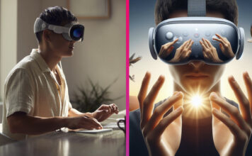 Apple Vision Pro haptická odozva pre prsty