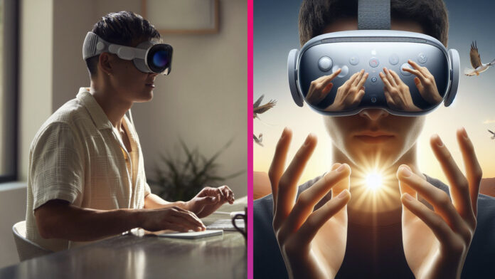 Apple Vision Pro haptická odozva pre prsty