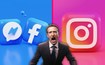 Facebook / Instagram / Mark Zuckerberg nahnevaný