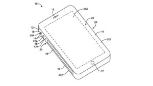 Patent iPhone s obrazovkou po hranách