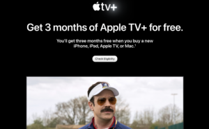 Apple TV+ 3 mesiace zadarmo