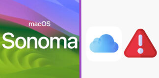 macOS Sonoma problém s iCloud Drive