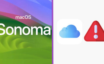 macOS Sonoma problém s iCloud Drive