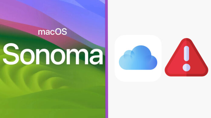 macOS Sonoma problém s iCloud Drive macOS Sonoma problém s iCloud Drive