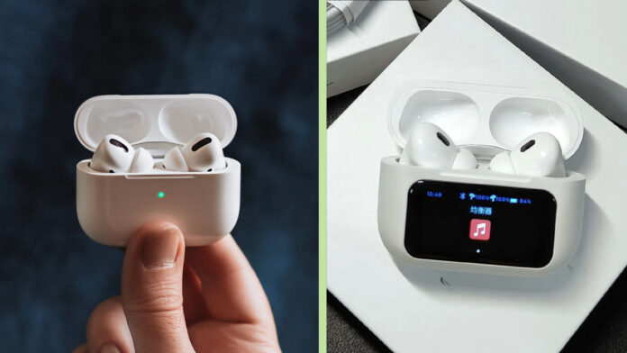 Falošné AirPods s OLED displejom