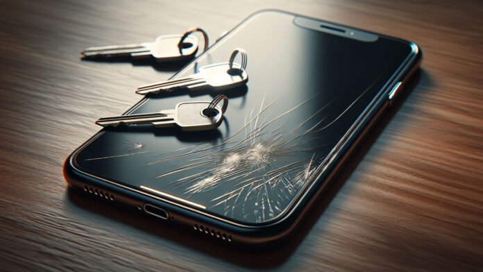 iPhone 17 škrabanec iPhone 17 škrabanec