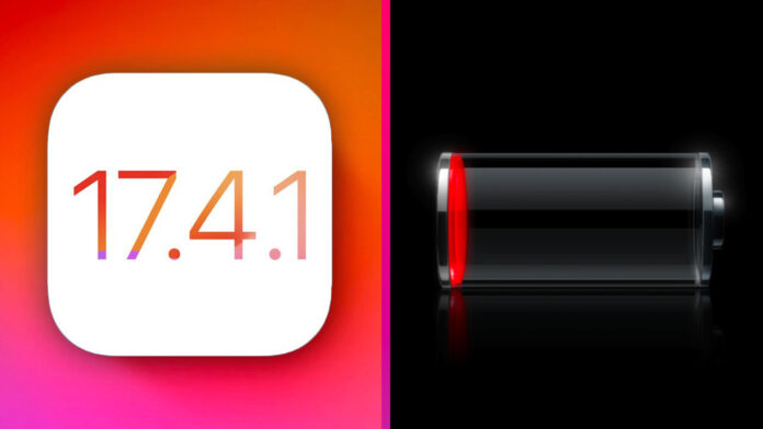 iOS 17.4.1 výdrž batérie