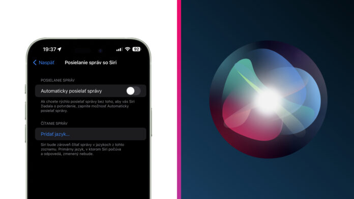 Siri jazyk pre správy