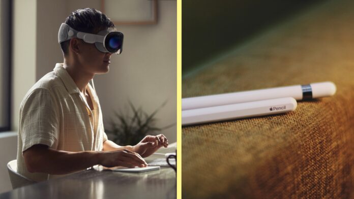 Apple Pencil pre systém visionOS