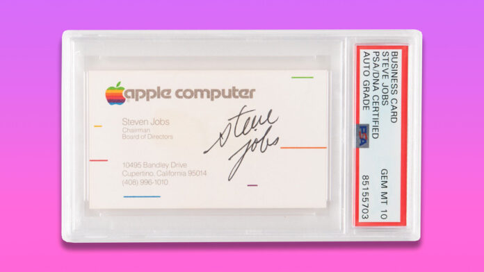 Steve Jobs vizitka