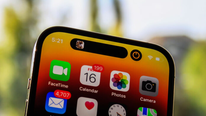 Dynamic Island na iPhone Dynamic Island na iPhone