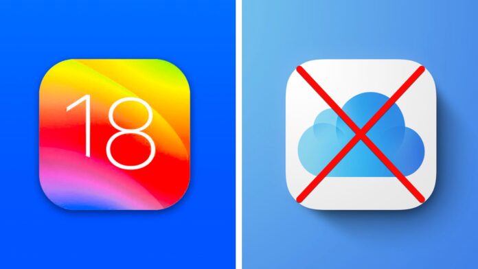 iOS 18 bez podpory cloudu