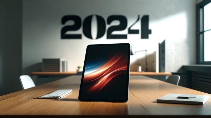 iPad Pro na stole kancelárie