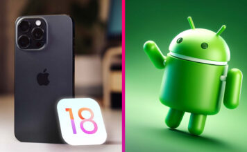 iOS 18 android logo iphone