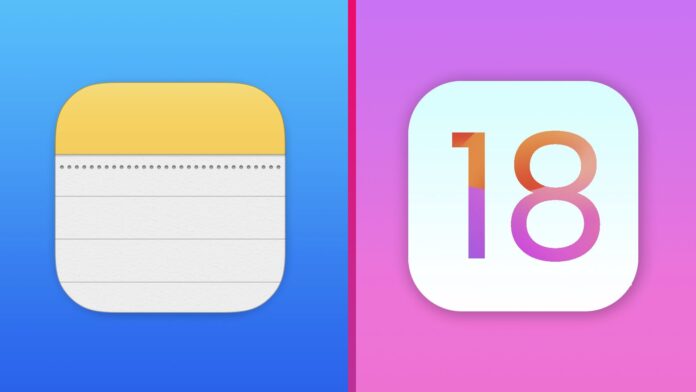 Aktualizácia pre poznámky v iOS 18