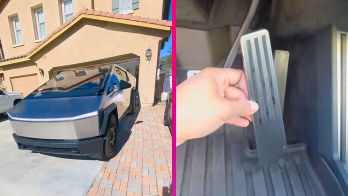 Tesla Cybertruck zvolávacia akcia pedál