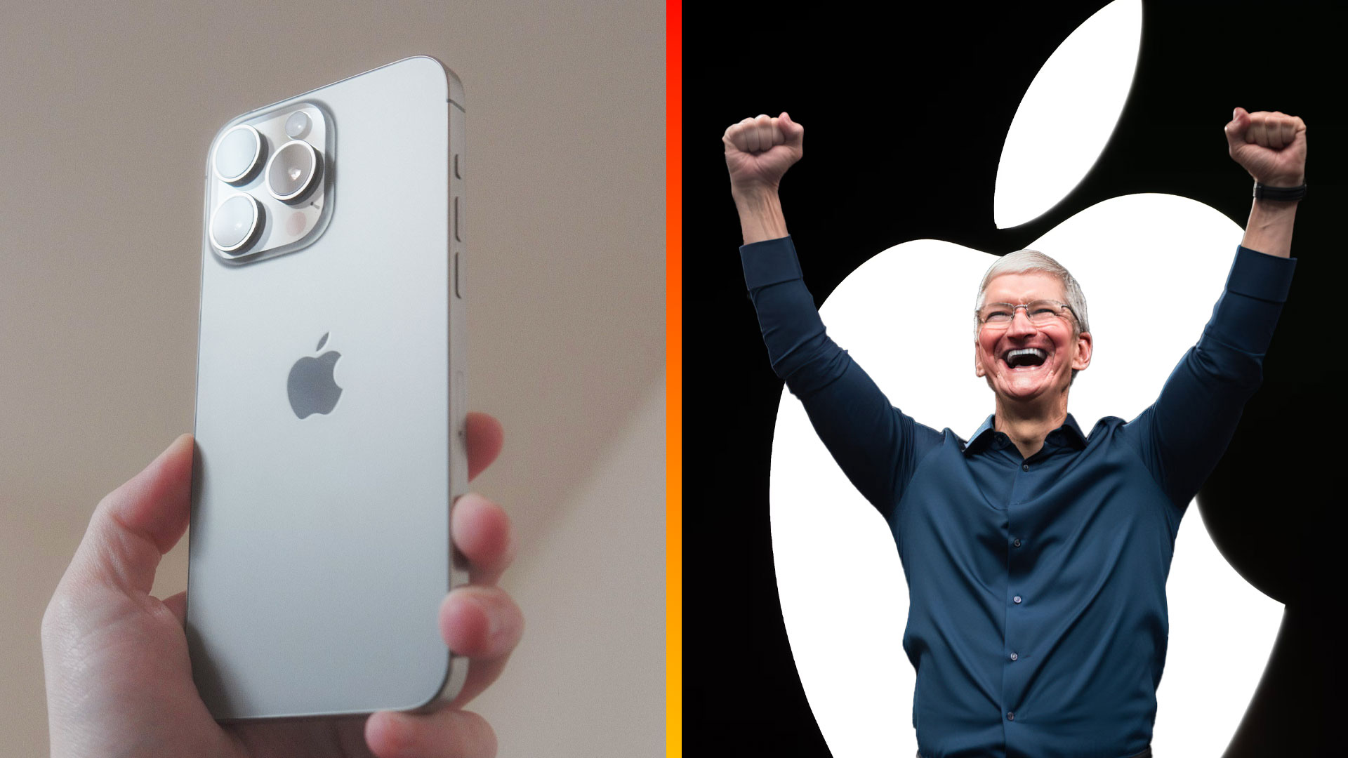 iPhone Tim Cook Apple logo